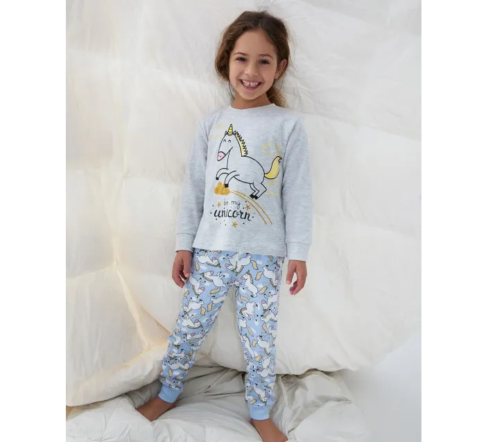 Pijama Infant M/L Niña Interlock Unicorn